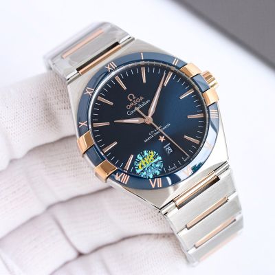 Omega 5th Constellation 41MM 8900 Movement Stainless Steel Men Mechanical Replica Watch